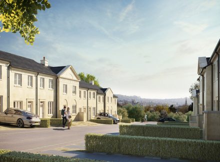 New homes at Bath’s Holburne Park take shape with over half first phase sold