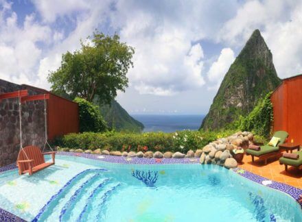 Tranquility and romance are abundant in St Lucia’s Ladera Resort