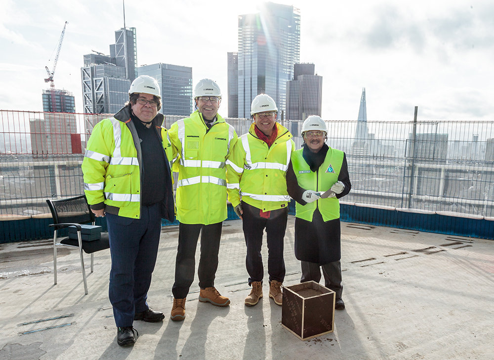 One Crown Place Tops Out