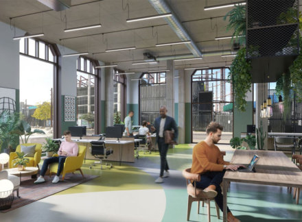 A Waterside Warehouse-Style Workspace