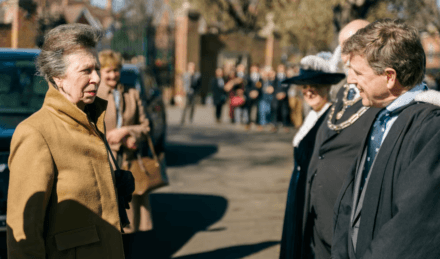 Princess Royal Visits Bedford School for Cadet Parade and Memorial Tribute